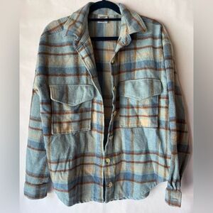 Women's Ford Bronco Graphic Shacket‎ - Light Blue size Small
